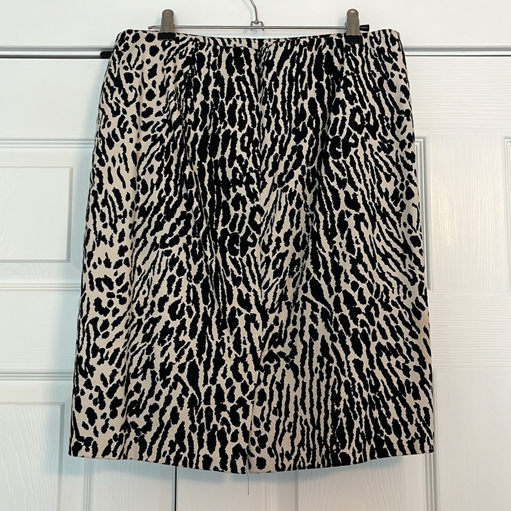 Talbots animal print pencil skirt